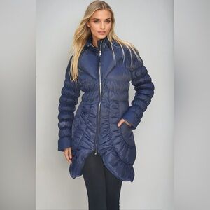 NWT Bernardo Midnight Blue Quilted Puffer Jacket